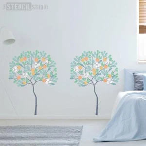 The Stencil Studio Round Tree with Oranges Stencil Pack - Create unique wall art - Picture 1 of 6