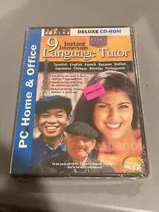 9 Instant Immersion Language Tutor Deluxe CD ROM PC & MAC NEW - Picture 1 of 2