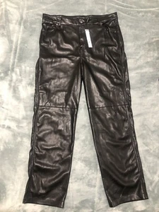 Elie Tahari 5 pocket vegan leather pant - Picture 1 of 7