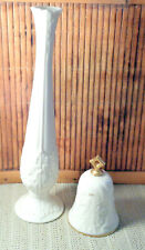 Set of 2 Lenox Items / Florentine Bud Vase and 1985 Christmas Bell
