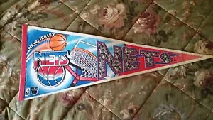 VINTAGE! NEW JERSEY NETS FULL SIZE PENNANT - Picture 1 of 1
