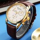 FORSINING Automatic Mechanical Watch Men's Business Wristwatch Leather Band