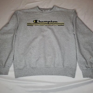 Champion Oakland University Sweatshirt Womens M Heathered Gray 21x25 ARM STAIN - Picture 1 of 16