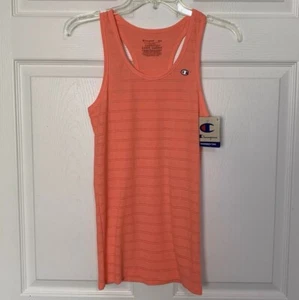 Champion Women's Racerback Tank Top Size Medium Coral Orange Scoop Neck NWT - Picture 1 of 6