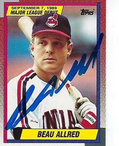 BEAUBALLREAD FIRMADO 1990 TOPPS DEBUT EN LAS GRANDES LIGAS #2 - INDIOS DE CLEVELAND - Imagen 1 de 1