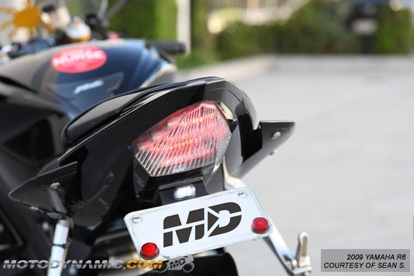 fit 2008-2016 Yamaha YZFR6 YZF R6 Integrated Signal LED Tail Light Clear Lens - Image 1 of 1
