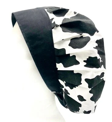 Bouffant scrub caps for women, Handmade 100% cotton bouffant hat. Size fits all - Image 1 of 4