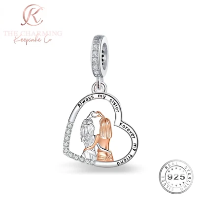 Dije Hermana Genuino Plata de Ley 925 - Siempre Mi Hermana Para Siempre Mi Amigo Foto 1 de 4