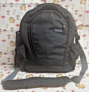 Patagonia Vintage Laptoptasche schwarz Schultertasche verstellbarer Riemen YKK Reißverschlüsse - Bild 1 von 16