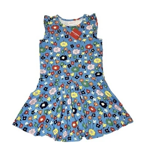 NWT Hanna Andersson Dropped Waist Floral Dress Size 12 - Picture 1 of 4