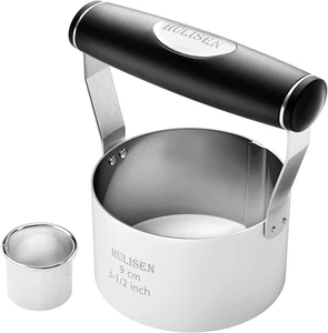 HULISEN 3.5 Inch Biscuit Cutter, Stainless Steel round Cookies Cutter with Soft  - Picture 1 of 12