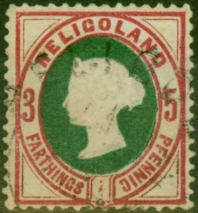 Heligoland 1875 5pf (3-4d) Yellow-Green & Rose SG13 V.F.U - Picture 1 of 1