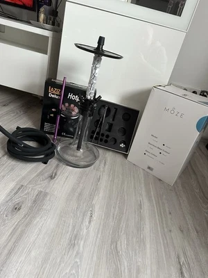 Moze Varity Squad Shisha, Schwarz - Transparent - Wellig Gefrostet - Bild 1 von 4