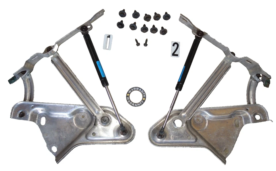 Oldsmobile Toronado 1980-1985 bisagras de capó de aluminio para campanas de aluminio 1621297 98 Foto 1 de 4