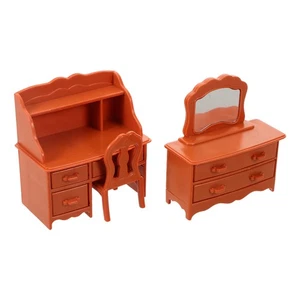  Mini tocador de maquillaje casa de muñecas miniatura conjunto niños juego de simulación juguete - Imagen 1 de 20