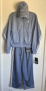 De colección Adidas Chándal Para Mujer Chaqueta Mediana Pantalones Capri Sombrero Azul Y2K NUEVO NOS - Imagen 1 de 23