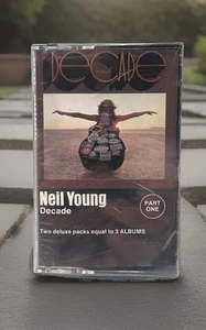 Vintage Neil Young Decade (Cassette) Part 1 Factory Sealed Warner Bros. - Imagen 1 de 7