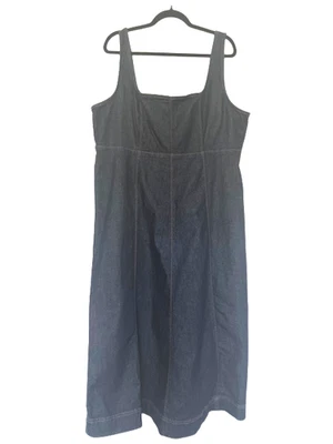 Jersey de mezclilla lavado oscuro azul marino antiguo XL algodón nuevo con etiquetas Foto 1 de 4