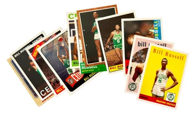 Bill Russell 2007 Topps "Los años perdidos" insertos conjunto de 11, Boston Celtics Foto 1 de 4