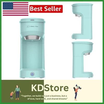 Retro Mint Single Serve Coffee Maker – Fast, Fresh, and Compact - Image 1 of 4