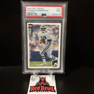 1994 Upper Deck Collector's Choice Spanish - Randall Cunningham #137 PSA 9 Pop.4 - Picture 1 of 2