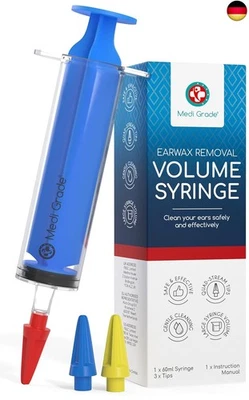 Ohrenschmalz Entferner Set ? Ohrenreiniger für Zuhause von Medi Grade mit 3 x