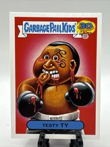 2015 Garbage Pail Kids Mike Tyson Testy Ty 80 Spoof Sticker Gpk 30th Anniversary - Picture 1 of 2