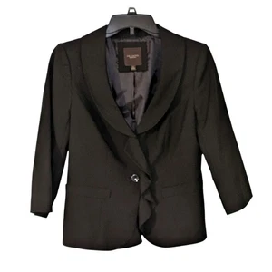 Chaqueta Blazer The Limited Collection Negra Volantes Frontales Talla S - Imagen 1 de 8