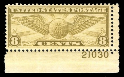 MOMEN: US #C17 PLATE SINGLE MINT OG NH PSE GRADED CERT XF-90J LOT #95443 - Image 1 of 3