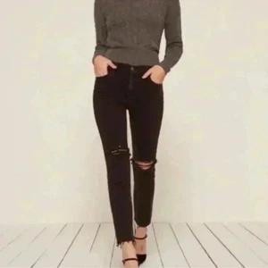 Jeans a sigaretta alto Reformation Camille Nilo nero lavato slim taglia 23 - Foto 1 di 8