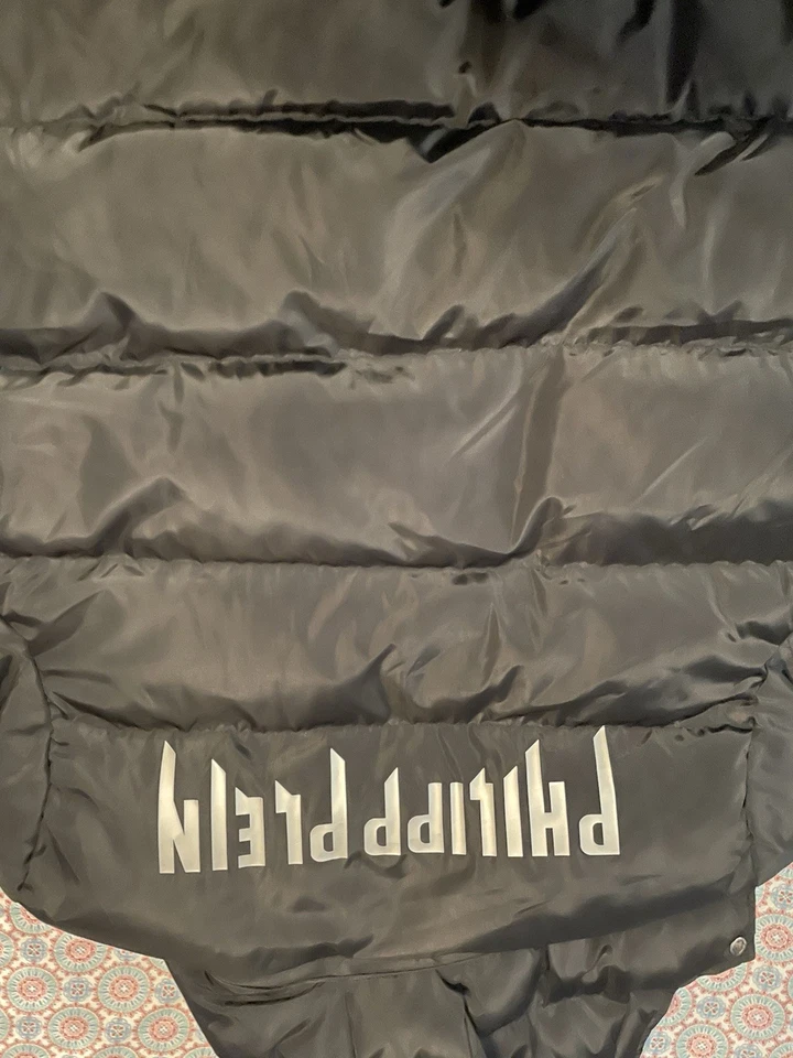 Куртка мужская Philipp Plein черная размер XXL нейлон пуховик готическая плен на молнии - Изображение 1 из 4