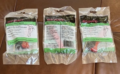 Red Snap’r Electric Fence Tester hang on fence probe in ground lights - Image 1 of 4