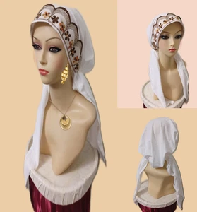 Vorgebundene Slipper. Wickelkopf Converting Tichel.Aufnähen STICKEN - Bild 1 von 10