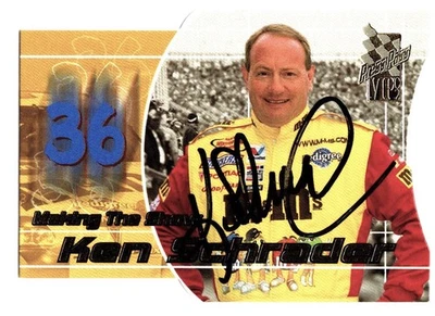 2004 -  Press Pass D/C Signed NASCAR Trading Card - Ken Schrader - Image 1 of 2