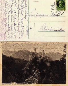 Beleg / AK Füssen-Neuschwanstein vom 14.11.1915   ( 23201-o1 ) - Picture 1 of 1