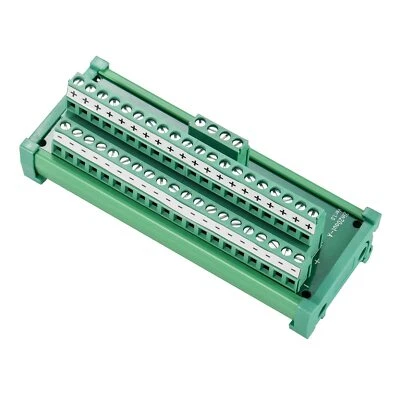 ANMBEST 2-in 20-Out Terminal Blocks Module 25A DIN Rail Power Distribution Board