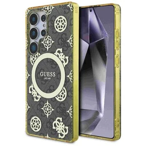 Guess Samsung Galaxy S25 Ultra 4G Back Gold Electro. Pattern MagSafe - Picture 1 of 8