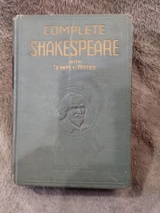 The Complete Works Of Shakespeare Temple Notes Illustrated Volume Rare  - Picture 1 of 10