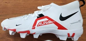 Nuevos botines de fútbol para hombre Nike Alpha Menace 3 Shark rojo blanco CV0582-103 talla 10 - Imagen 1 de 7