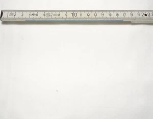 cremeweißer Nicki-Jerseystoff 150 x 45 cm - Bild 1 von 2