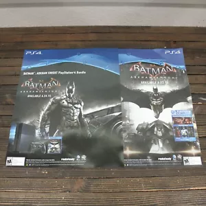 Juego de 2 imanes Batman Arkham Knight 13,5 x 17 Store Display PlayStation 4 2015 - Imagen 1 de 8