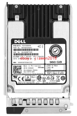 4KG4X DELL 960GB Read Intensive SAS 12Gb/s 2.5INCH SSD 04KG4X PX04SRB096 - Image 1 of 3