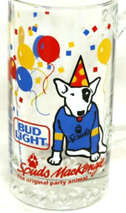 New Listing1987 Anheuser Busch Bud Light Dog Party Animal Spuds MacKenzie Party Beer Glass