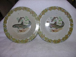 VINTAGE TIN BOWLS ACTION INDUSTRIES BRAZIL FISH DESIGN DESIGN Set Of 2 - Bild 1 von 7