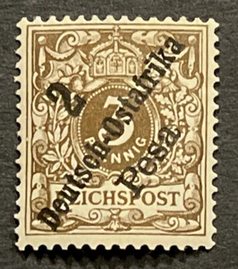 Travelstamps: Germany German East Africa OP Stamps MOGH UnWMK 2p/3pf ** SIGNED - Picture 1 of 6