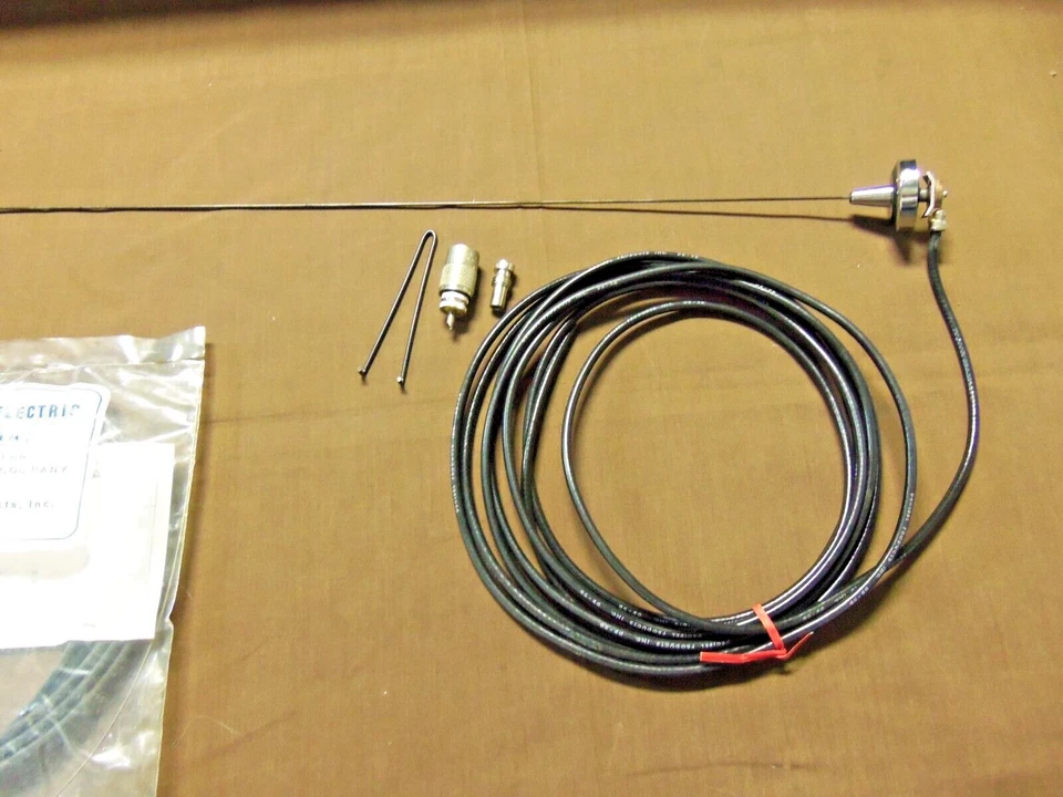 NEW GE UHF/VHF HAM 1/4 WAVE ANTENNA KIT  15' COAX PL-259 KENWOOD ICOM VERTEX - Image 1 of 4