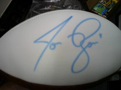 JSA Jon Ryan Seahawks Signed Autographed AUTO White Panel Football - Image 1 of 3