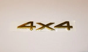 4x4 Gold Colour Car Trunk Badge - Picture 1 of 2