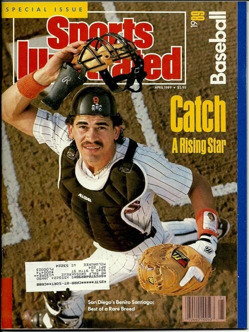 Benito Santiago San Diego Padres Sports Illustrated April, 1989 Baseball Issue  - Image 1 of 1