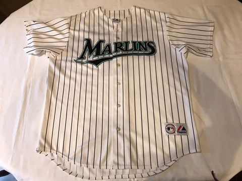 Vtg Hanley Ramirez # 2 Florida Marlins Majestic Baseball Jersey Team Men's XL Cover